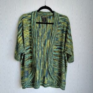 United States Sweaters M Women's Blue Green Open Cardigan Boho Festival Dopamine